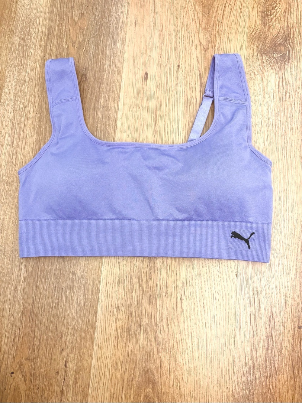 Puma Women's Grey, Lavender & White Sports Bra 3-Pack - Picture 5 of 6